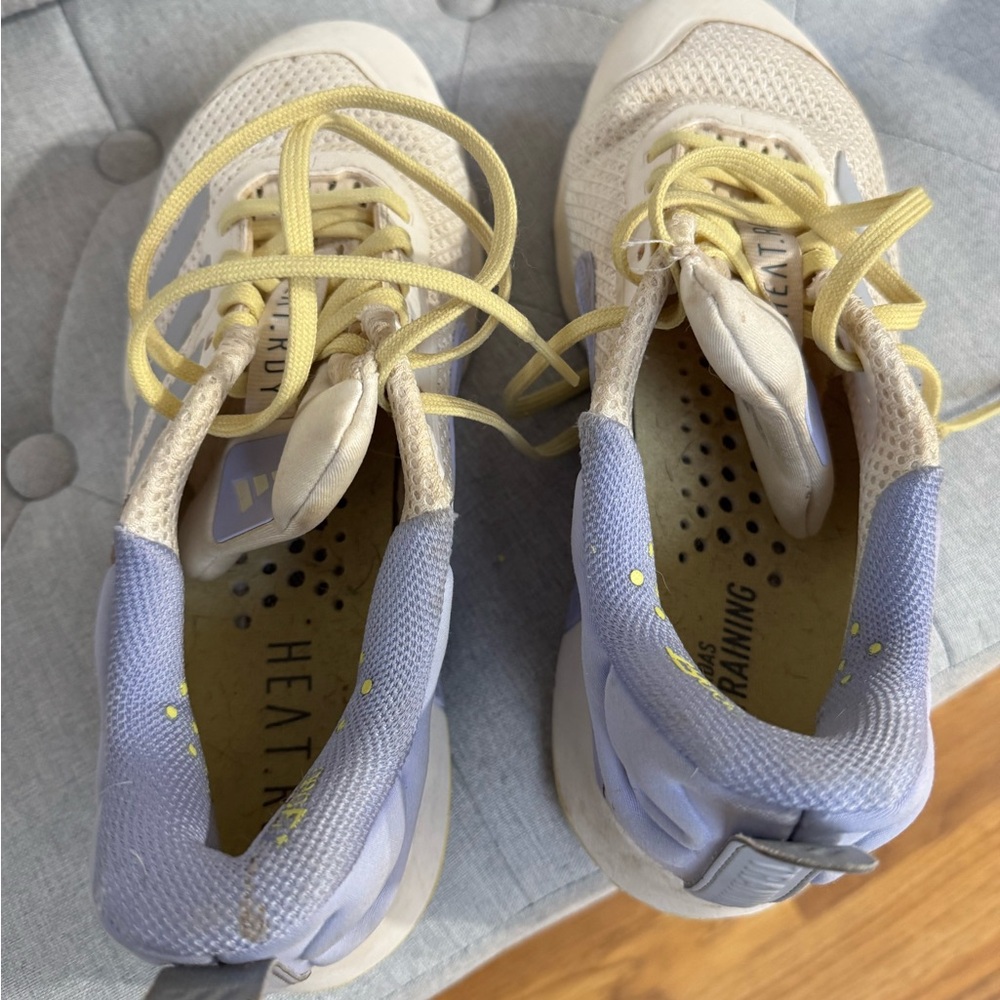 adidas Cream and Lavender Athletic Shoes